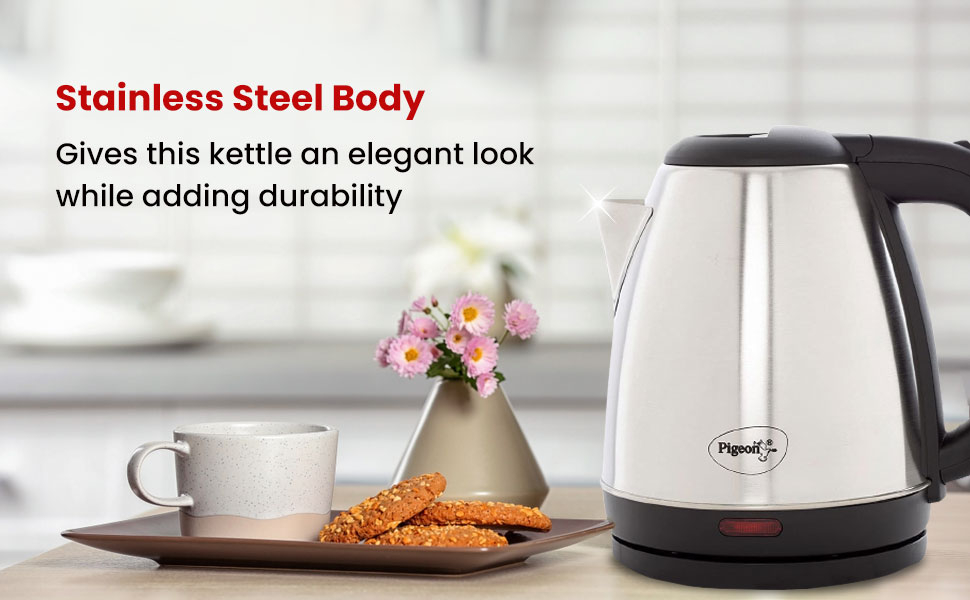 Electric Kettle With Stainless Steel Body