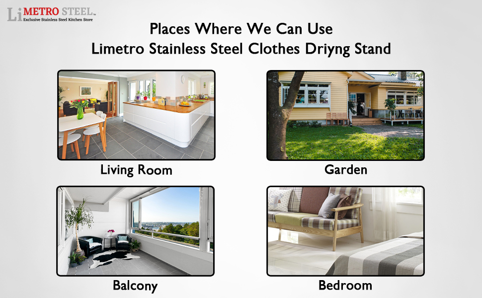 LIMETRO STEEL Clothes Drying Stand 